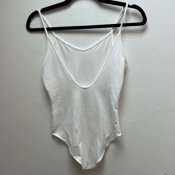 NWOT Forever 21 Strap Bodysuit in White - Picture 2 of 3